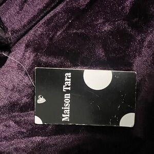 Maison Tara Purple Long Sleeve Dress